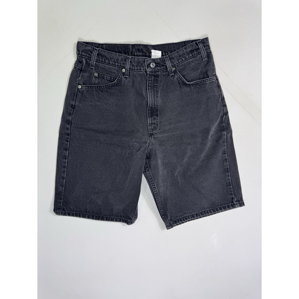 Vintage Levi's 550 Relaxed Jeans Shorts Mens 34 (33x10) Black Denim Grunge 90's